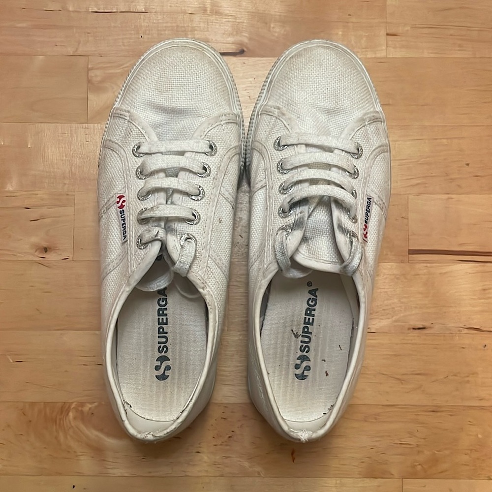 Superga 2790 white platform sneakers - size EU 36/women’s 6/6.5